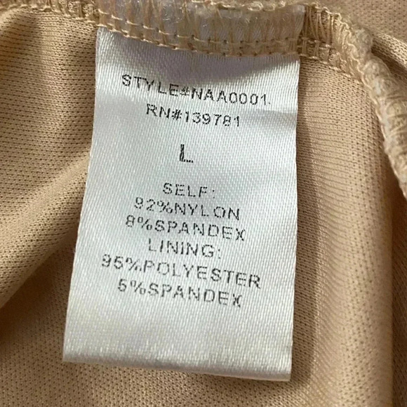 Fashion Nova Maura Mesh Off Shoulder White / Nude Dress L - Picture 9 of 11